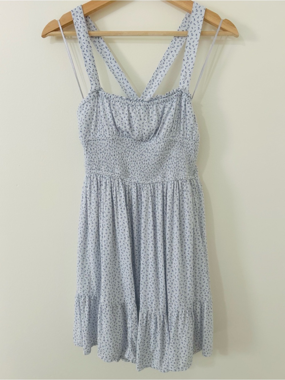 Aeropostale Convertible Smocked Fit & Flare Mini Dress M